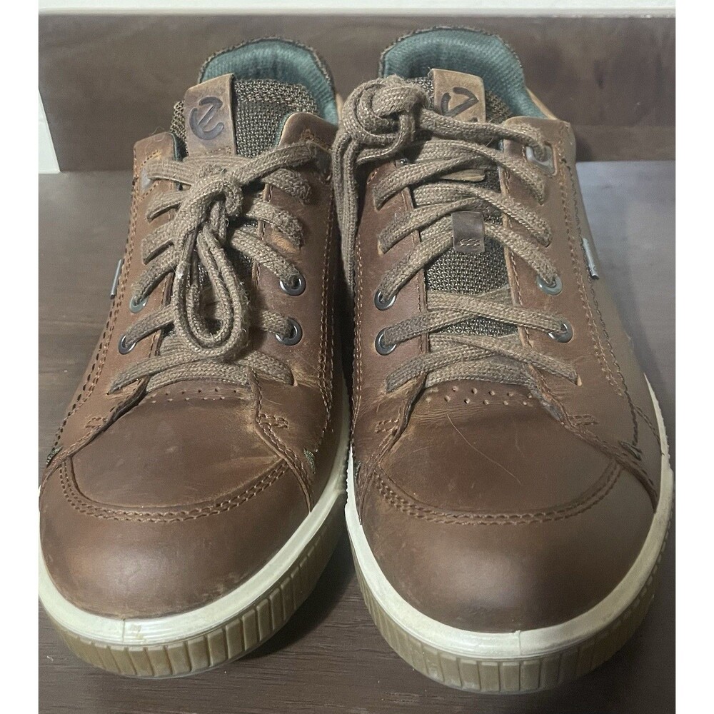 Ecco Men's Brown Byway Tred Gore-Tex Lace Up Leather Sneaker Size 8 - Picture 4 of 7